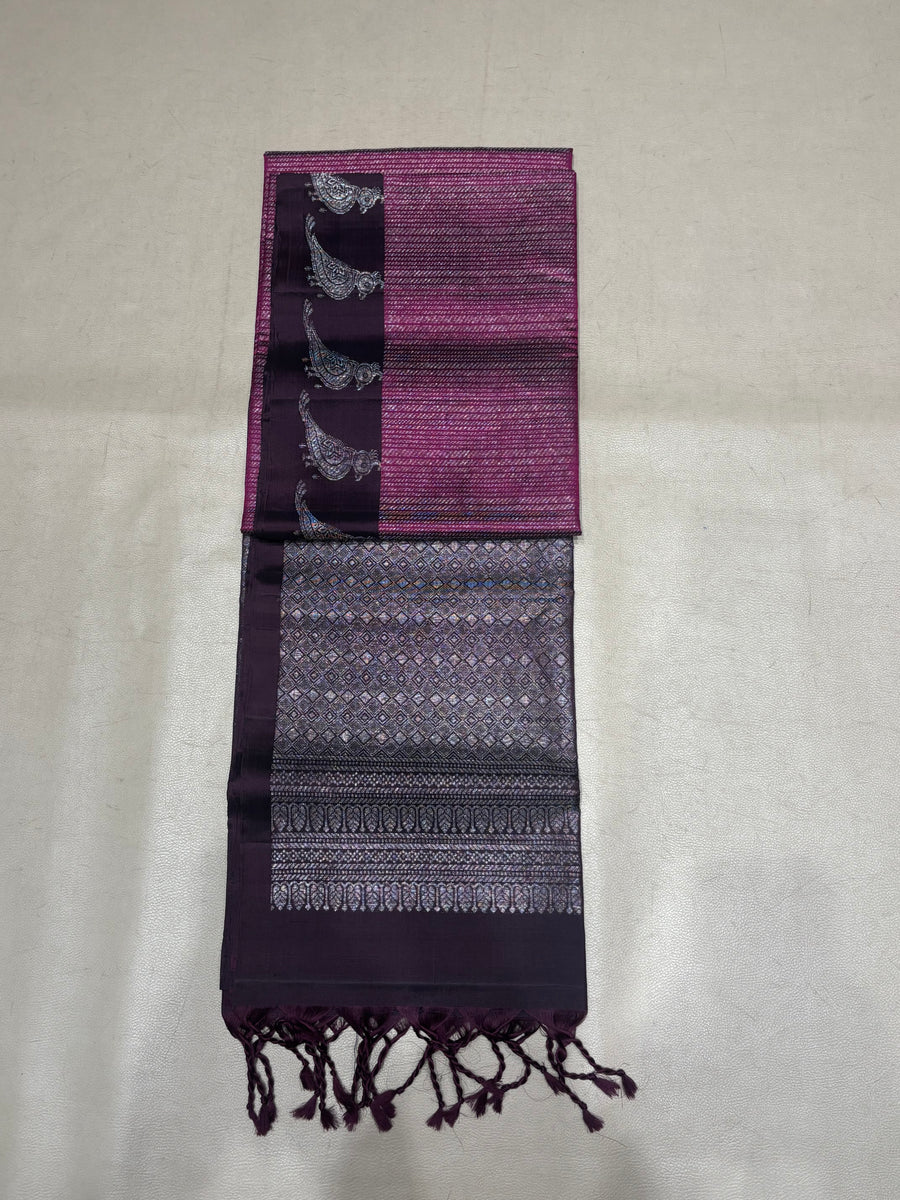 Adwita handloom softsilk saree - Pure silk saree