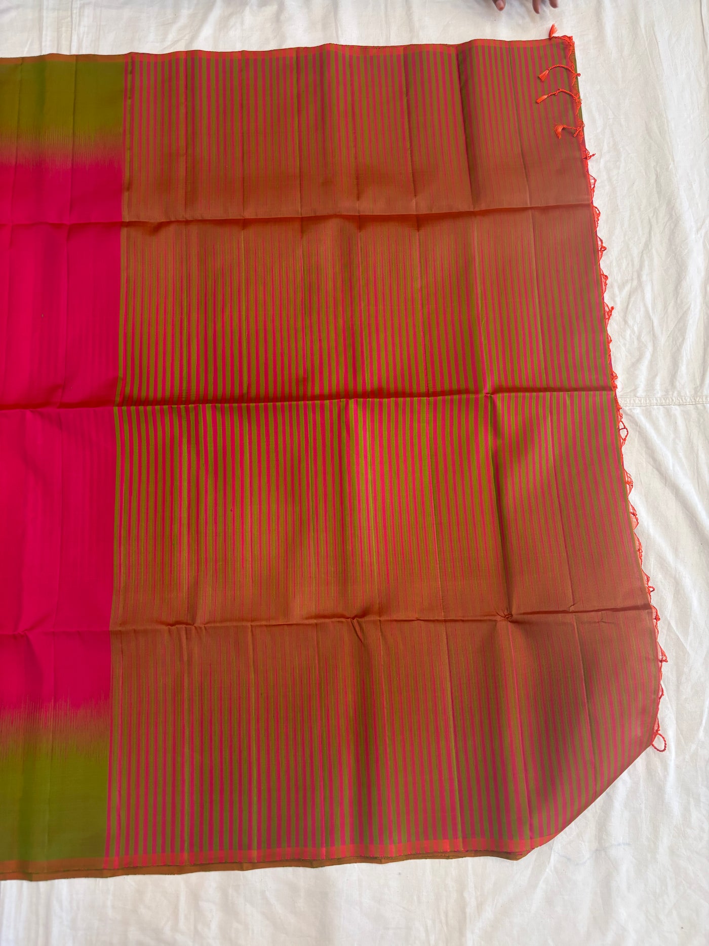 Rukmani pink handloom softsilk saree - Pure silk saree