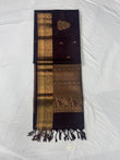 Anila coffee brown handloom softsilk saree - Pure silk saree