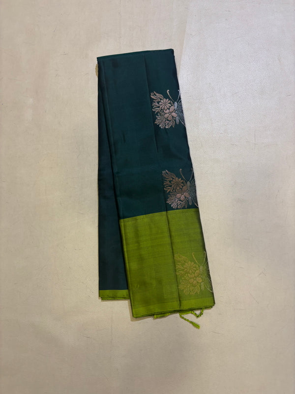 Ramani green handloom softsilk saree- Pure silk saree-set6