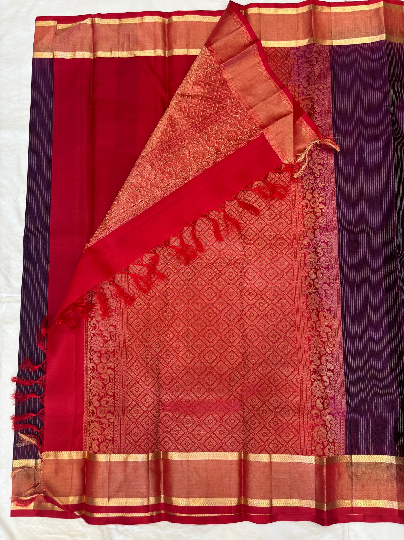 Amrudha handloom softsilk saree - Pure silk saree-AK1109-AV101