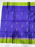 Ponkodi navy blue handloom softsilk saree - Pure silk saree