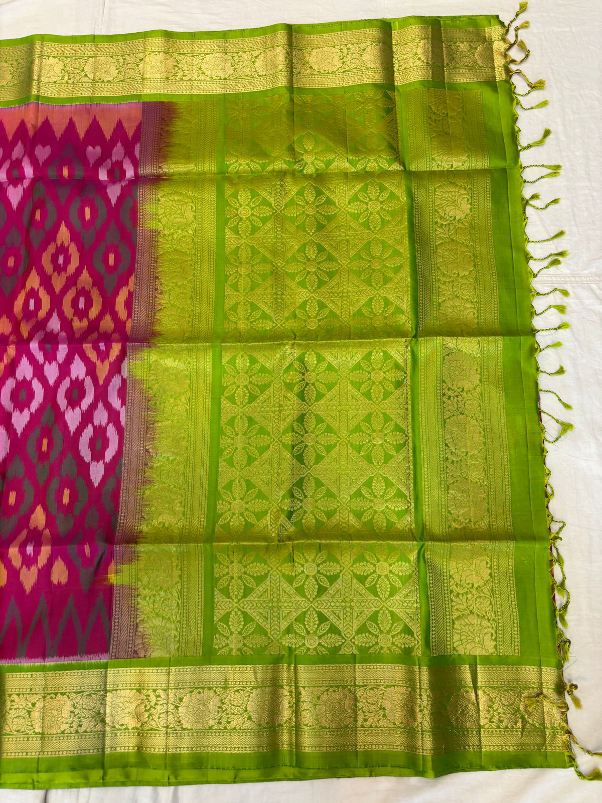 Nitya handloom softsilk saree - Pochampally design