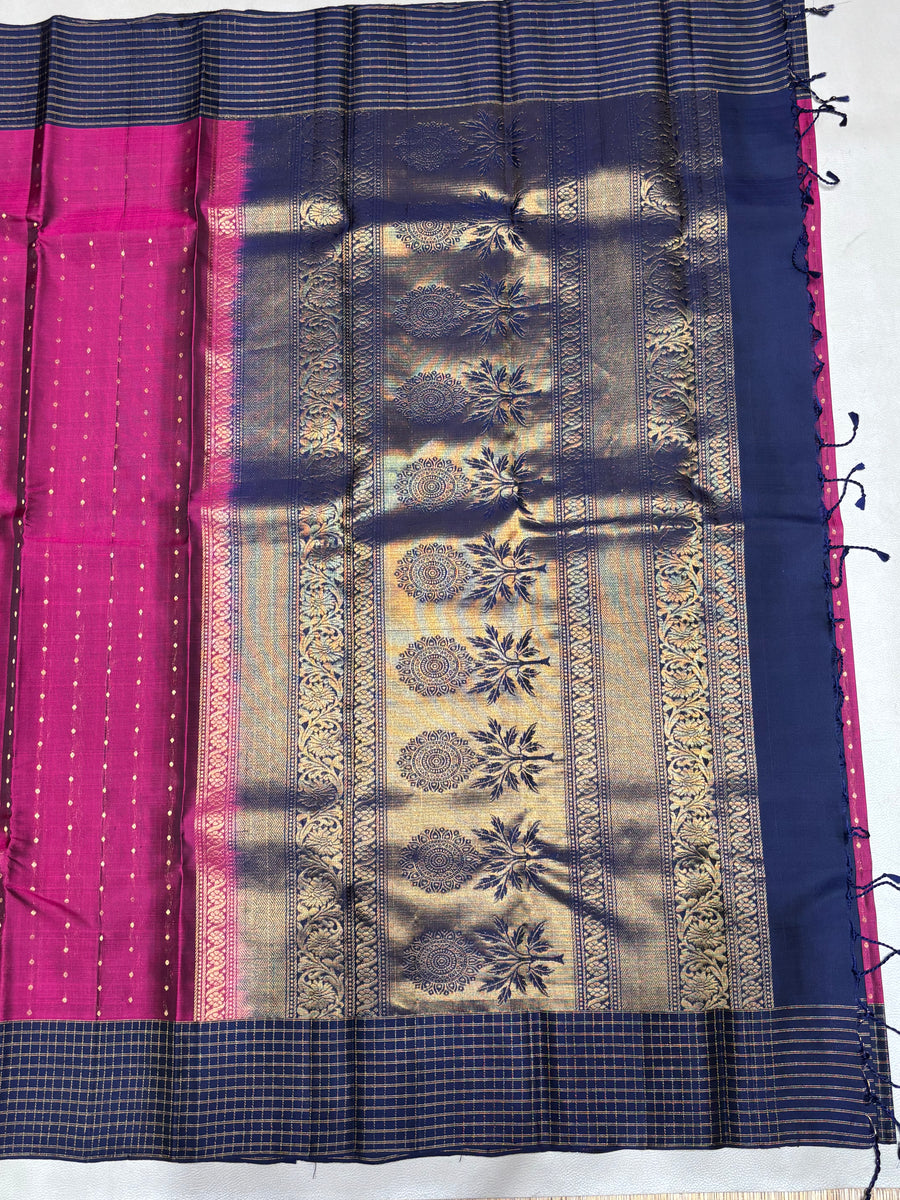 Thanmayi pure mix handloom softsilk saree