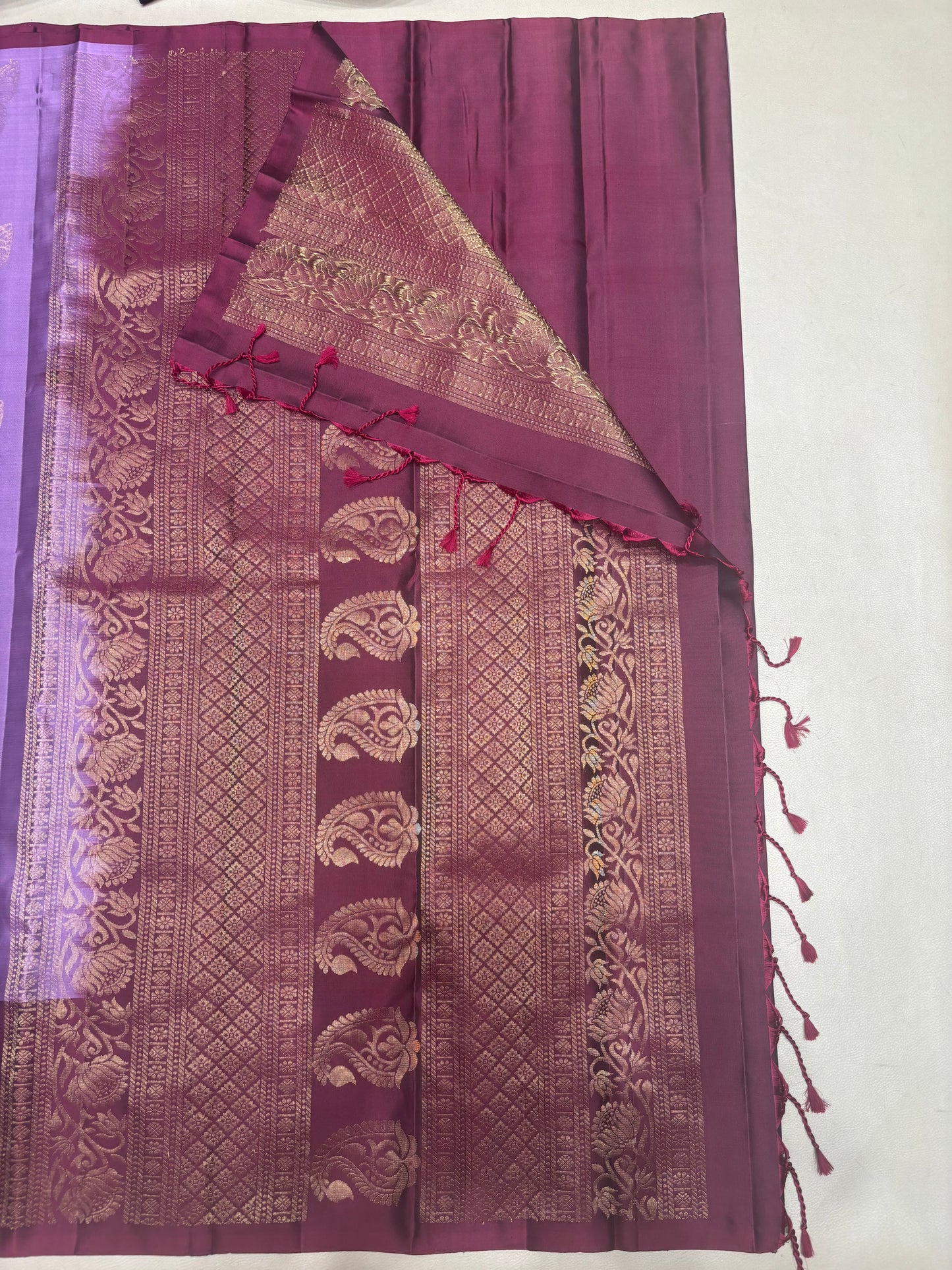 Ramani lavender handloom softsilk saree - Pure silk saree