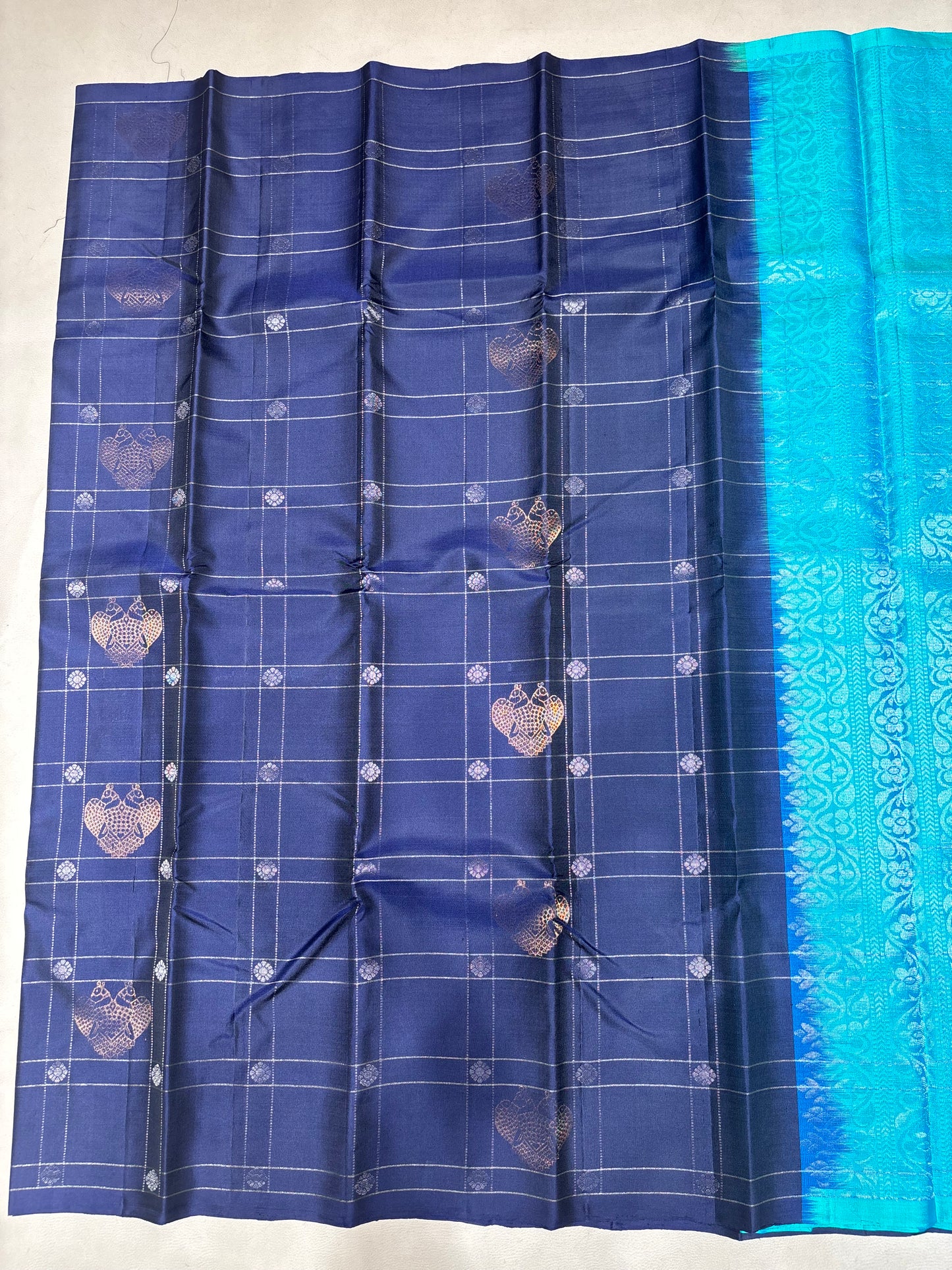 Aimbavi handloom softsilk saree - Pure silk saree-AK1118