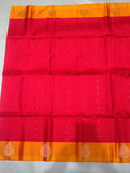 Vyanika thread checks with small Zari butta handloom softsilk saree - Pure silk saree