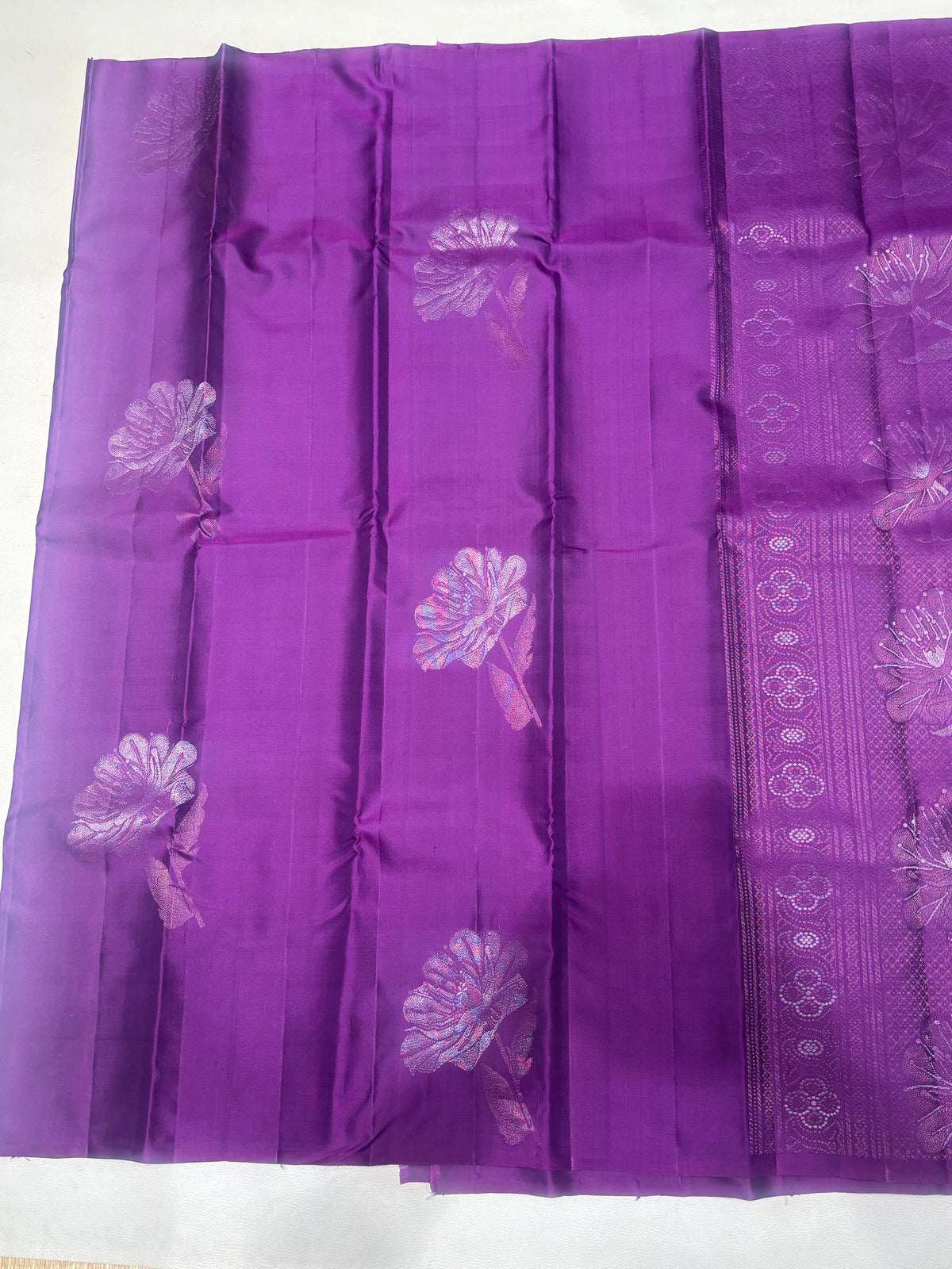 Thanmika handloom softsilk saree self color - Pure silk saree