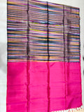 Karunya multicolor handloom softsilk saree - Pure silk saree - GA104