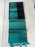 Karumugil black handloom softsilk saree - Pure silk saree