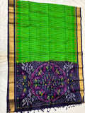 Medha handloom softsilk saree - Pochampally design