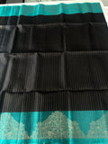 Karumugil black handloom softsilk saree - Pure silk saree