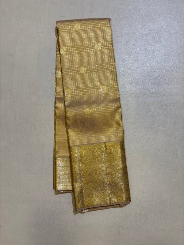 Thangapon Bridal silk saree - Pure silk saree