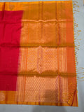 Vyanika thread checks with small Zari butta handloom softsilk saree - Pure silk saree