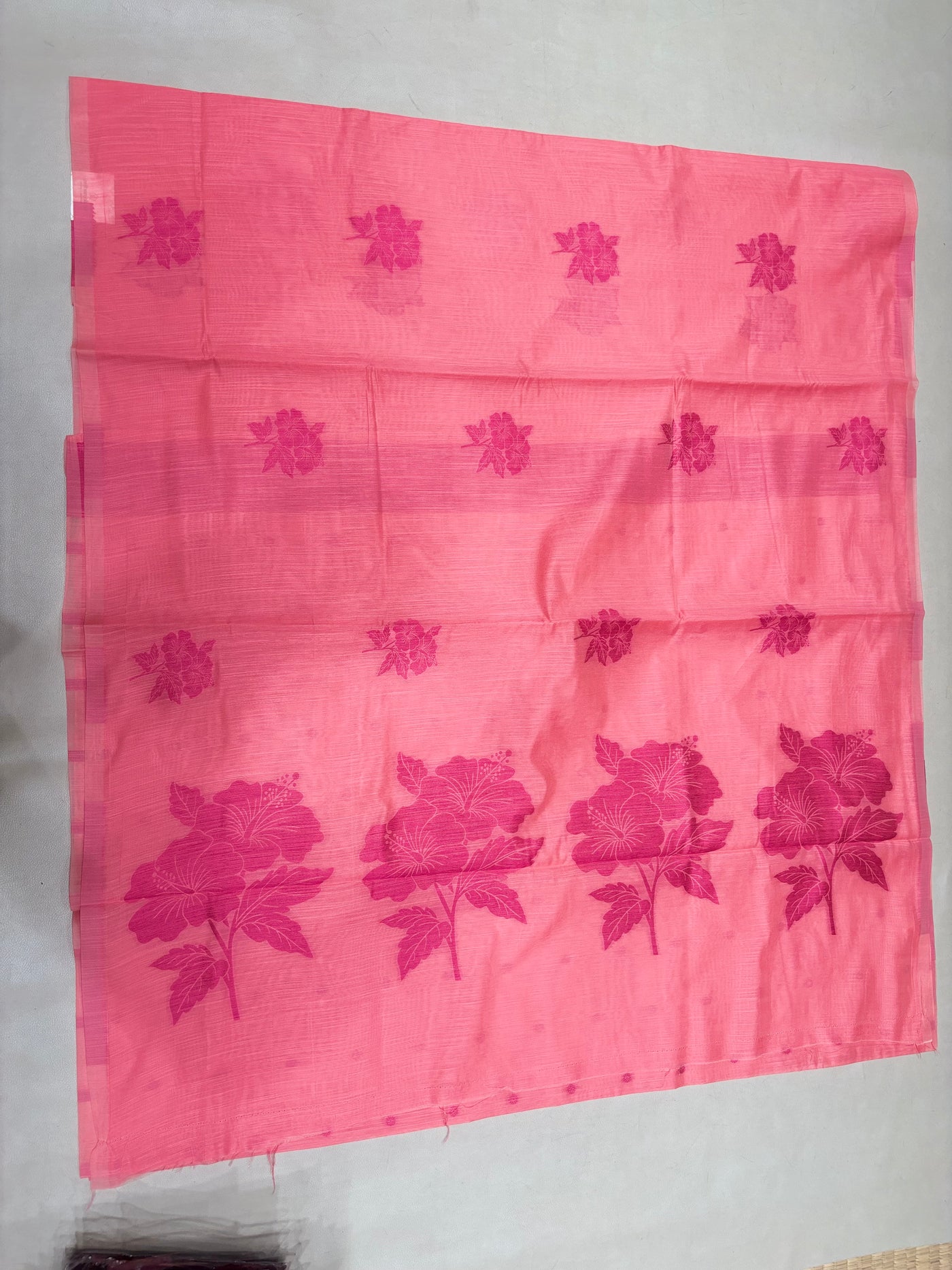 Ahana pink semi silk cotton saree