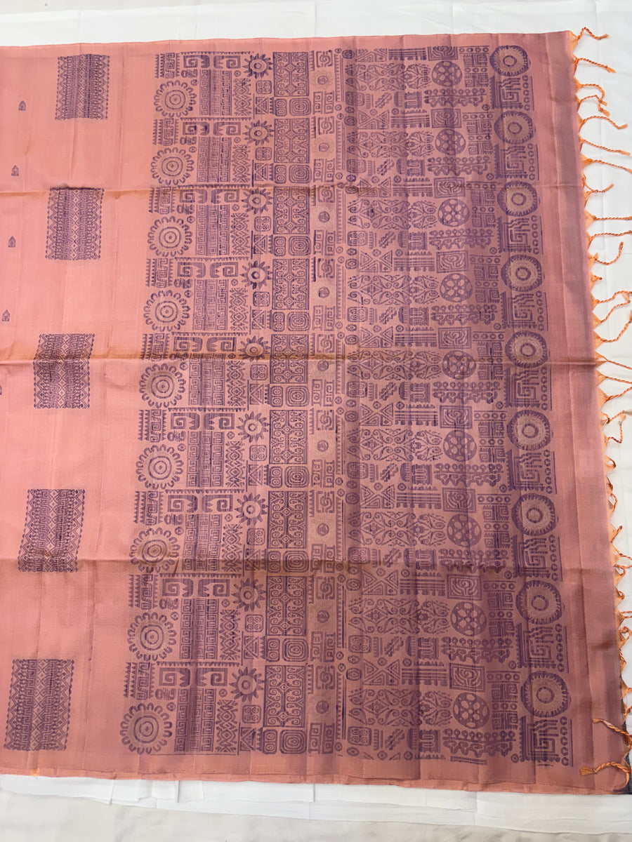 Anagha handloom softsilk saree with dubion threads butta - Pure silk saree