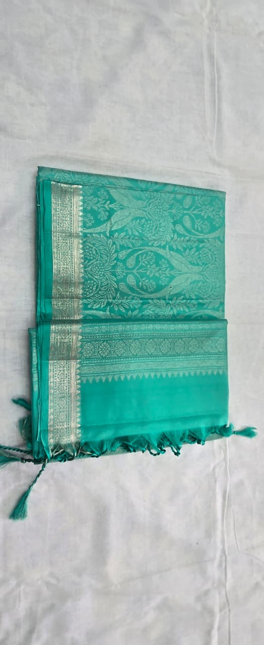 Tanirika all self handloom softsilk saree - Pure silk saree- AK1101