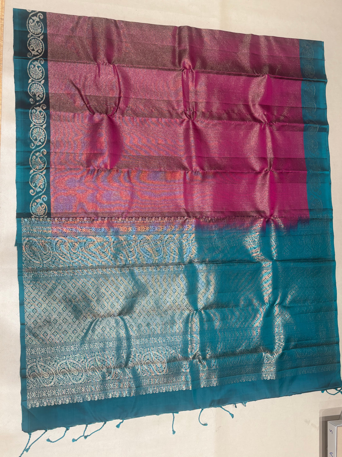 Ambika handloom pure mix soft silk saree