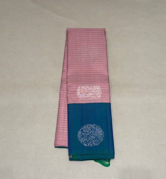 Neythra handloom softsilk saree - Pure silk saree - korvai border- AK1104