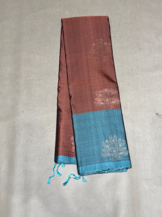 Selvi handloom softsilk saree - Pure silk saree-AK1117