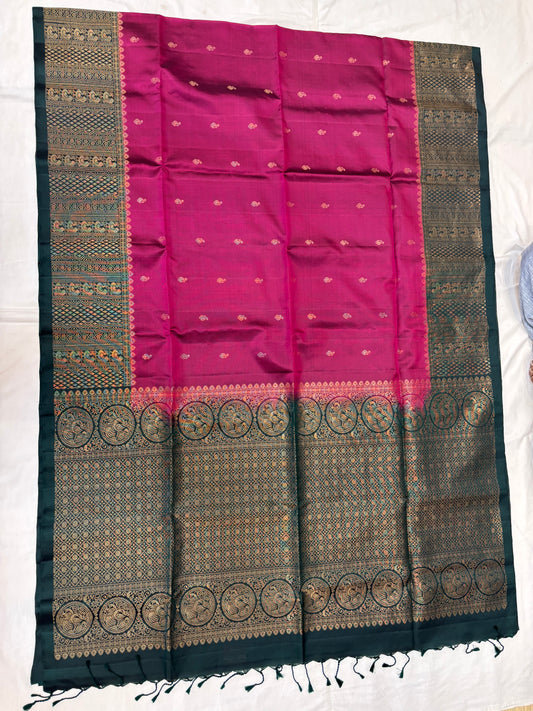 Reva handloom softsilk saree - Pure silk saree-set12