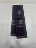 Kaarkuzhal black handloom softsilk saree - Pure silk saree