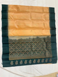 Yuvaa soft peach gold softsilk saree - Pure silk saree-set13