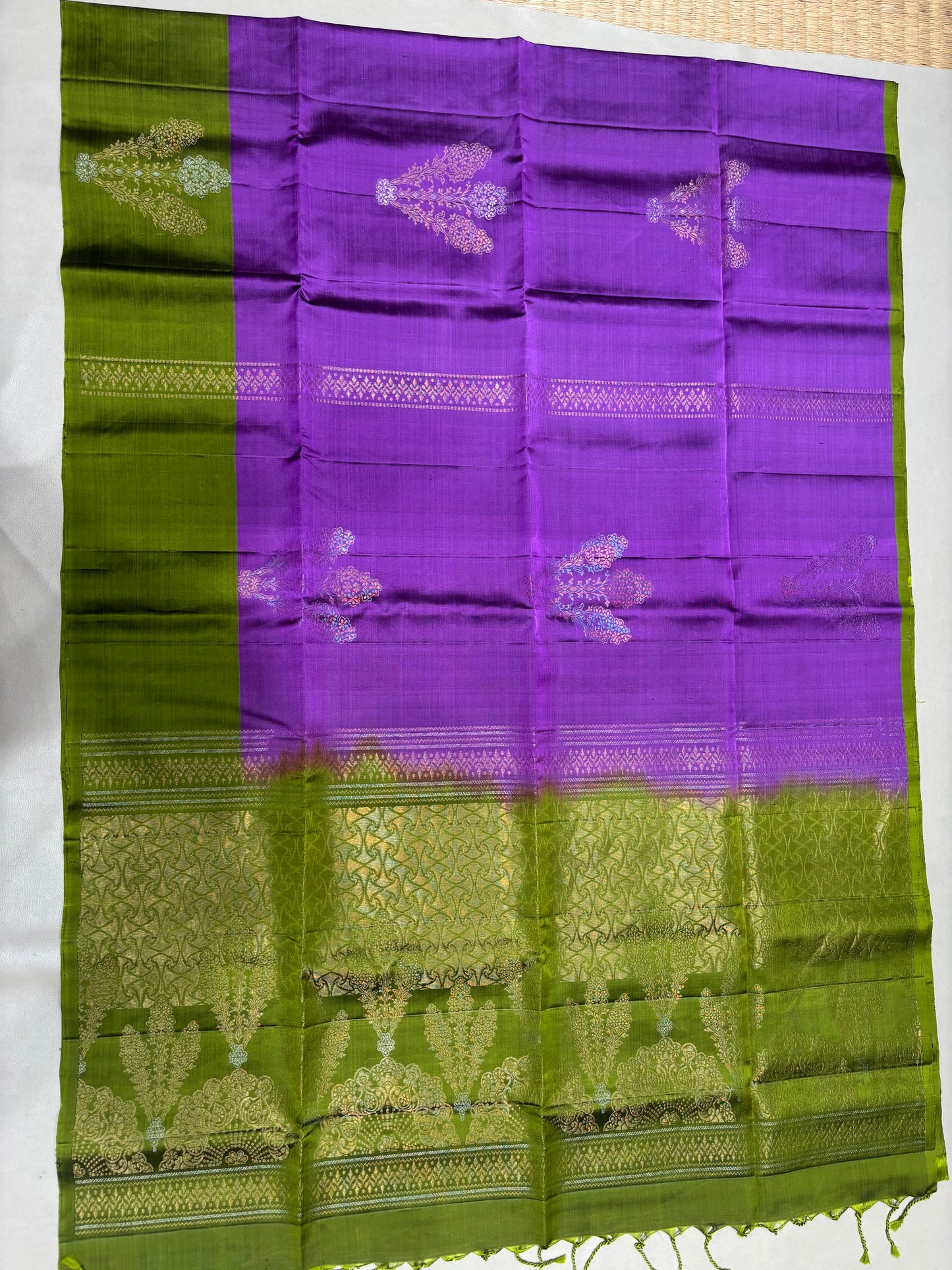 Anasuya handloom softsilk saree - 4colors - Pure silk saree