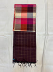 Kattam multicolor handloom softsilk saree