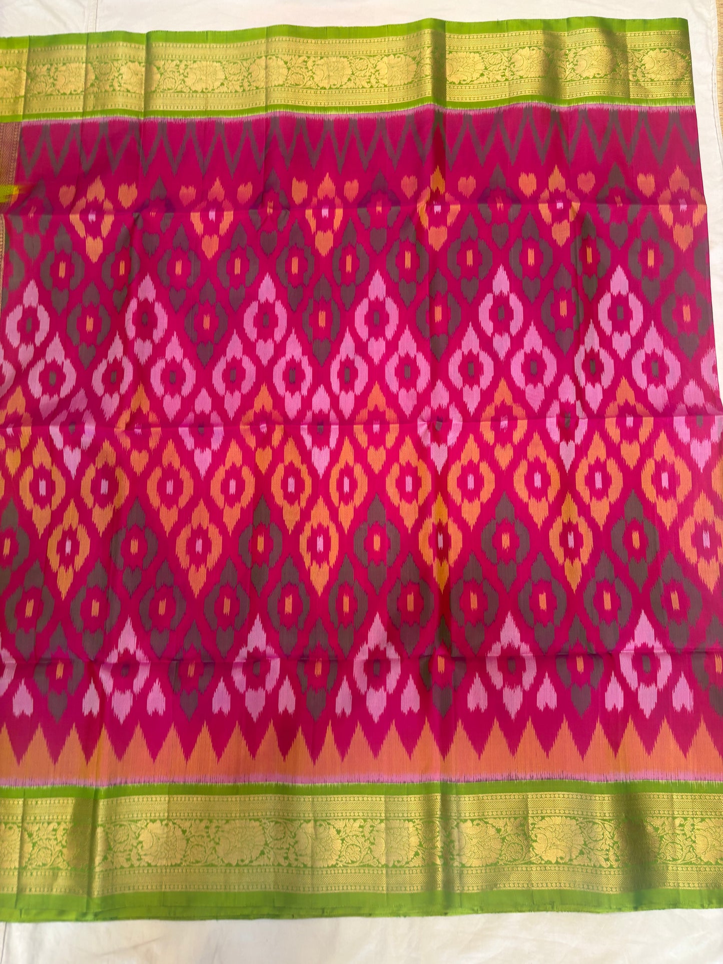 Dhanmithra handloom Pochampally softsilk saree - Pure silk saree