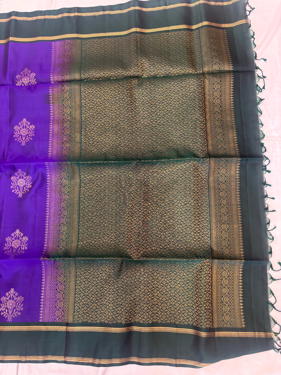 Saira handloom pure mix softsilk saree- BA103