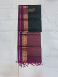 Maithre green softsilk saree - Pure silk saree-set8