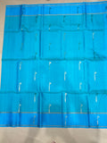 Ponkodi blue& sea green handloom softsilk saree - Pure silk saree- BA102