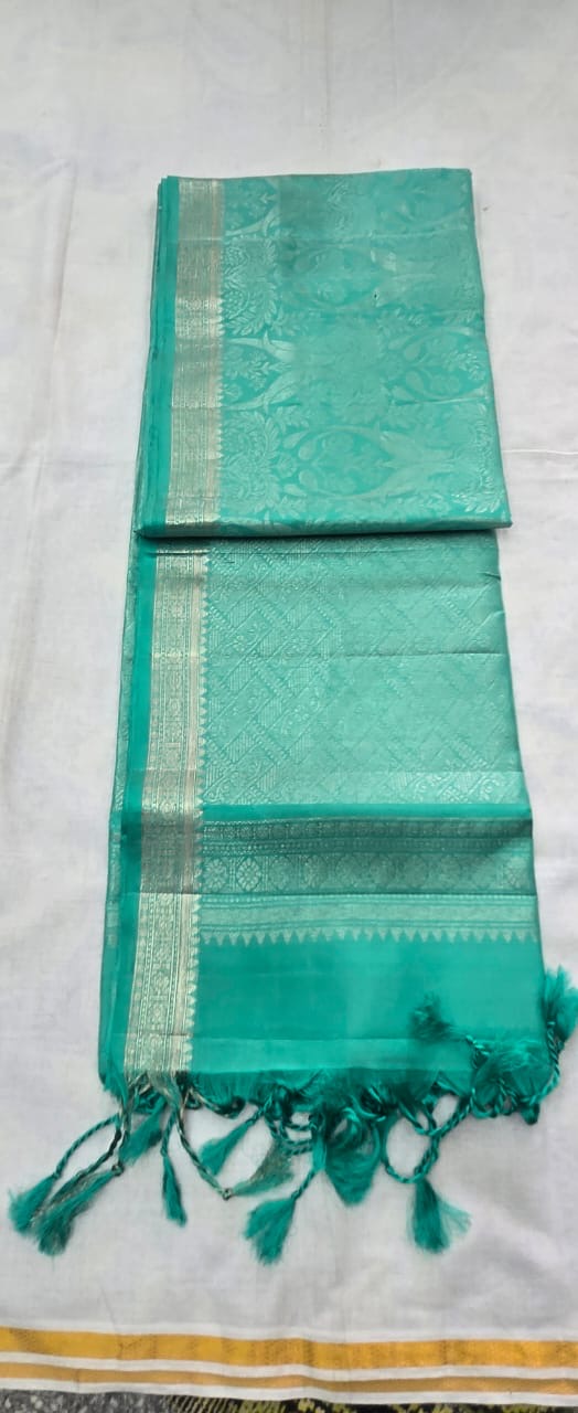 Tanirika all self handloom softsilk saree - Pure silk saree- AK1101