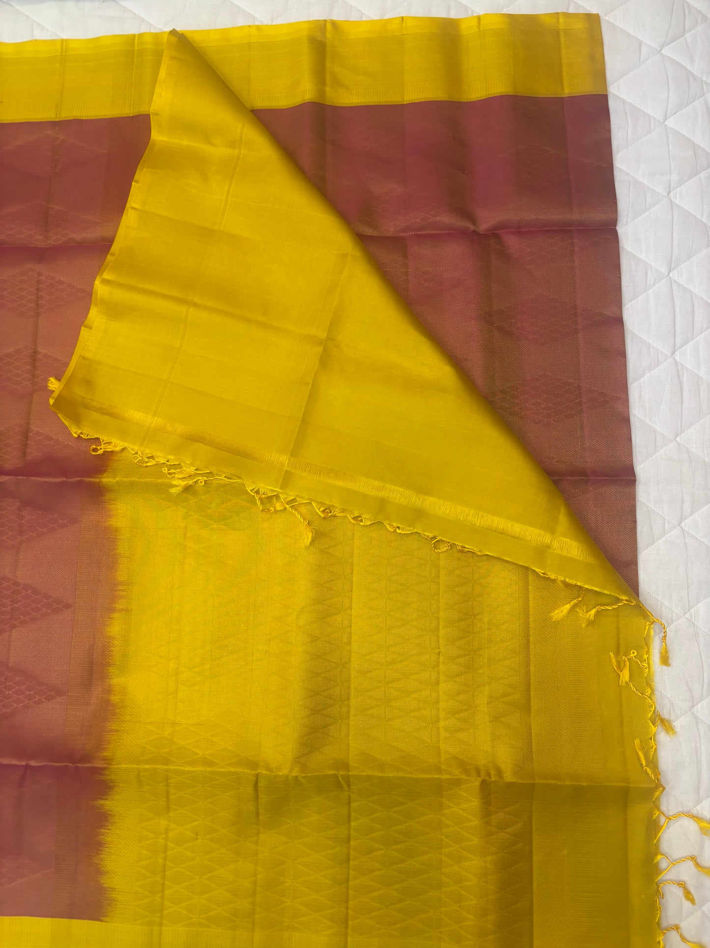Kanishka onion pink handloom softsilk saree - all self design - Pure silk saree