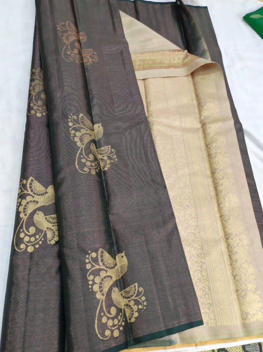 Parappi handloom softsilk saree - Pure silk saree-AK1105