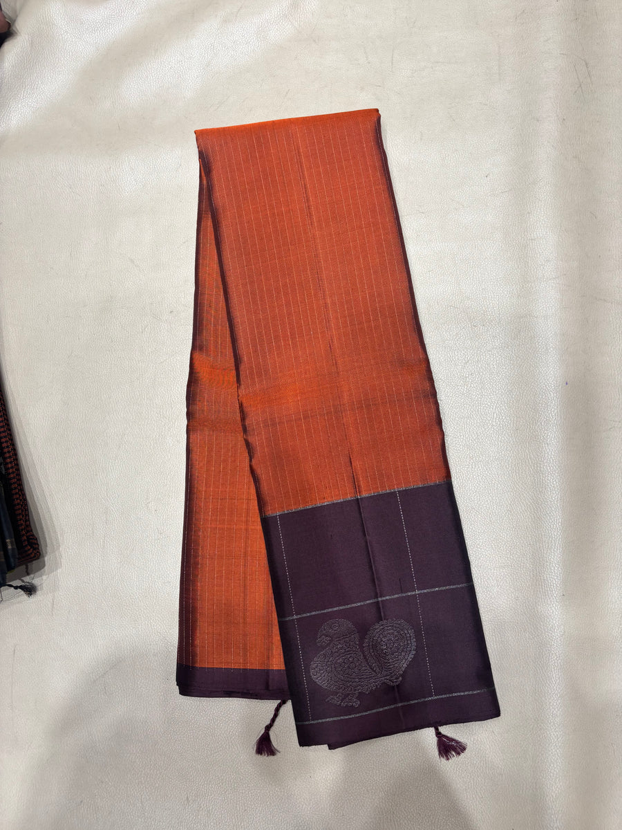 Thendral handloom softsilk saree vaira oosi deisgn - Pure silk saree