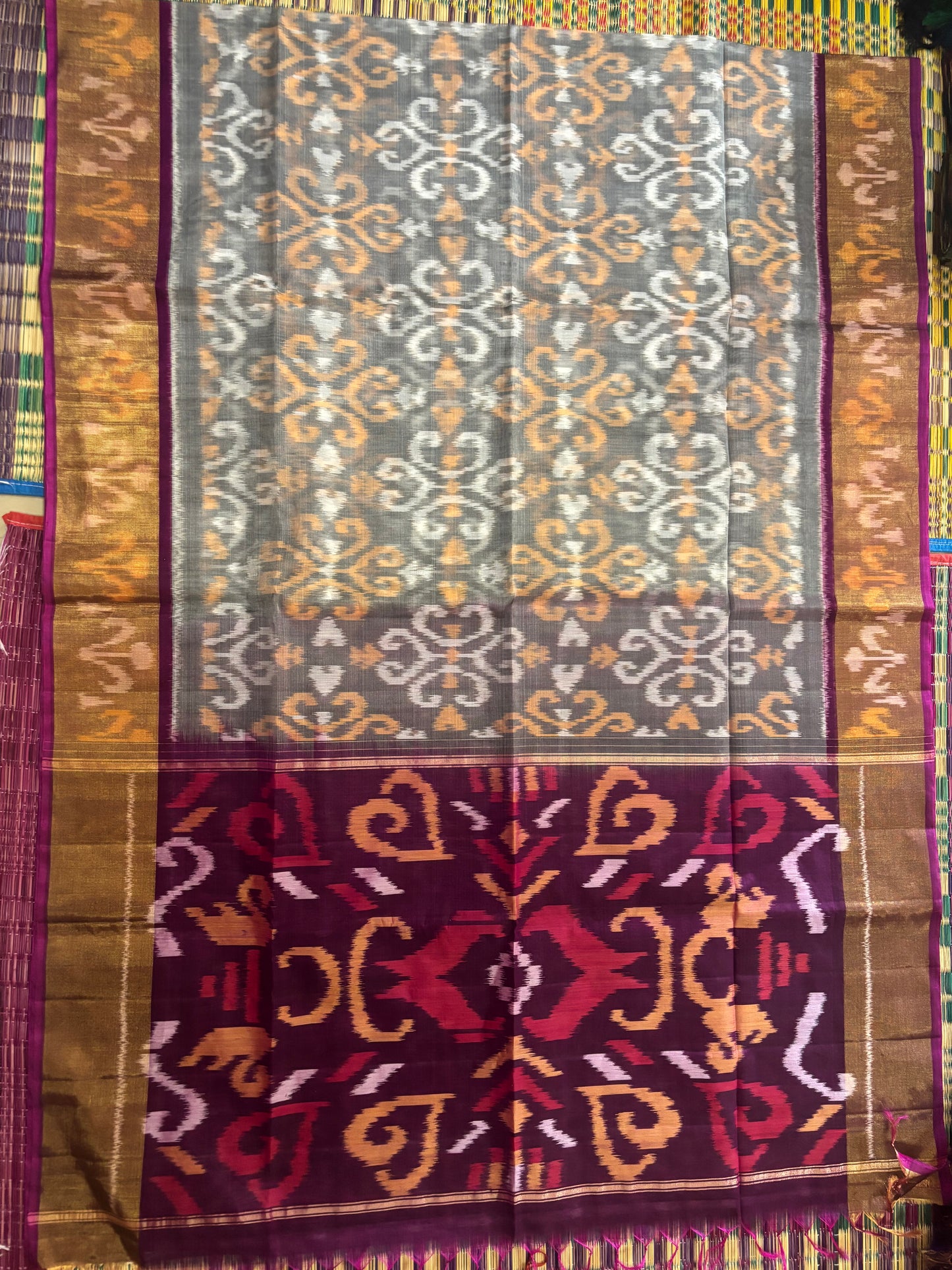 Anicham handloom Kota cotton saree Pochampally design - Kota cotton