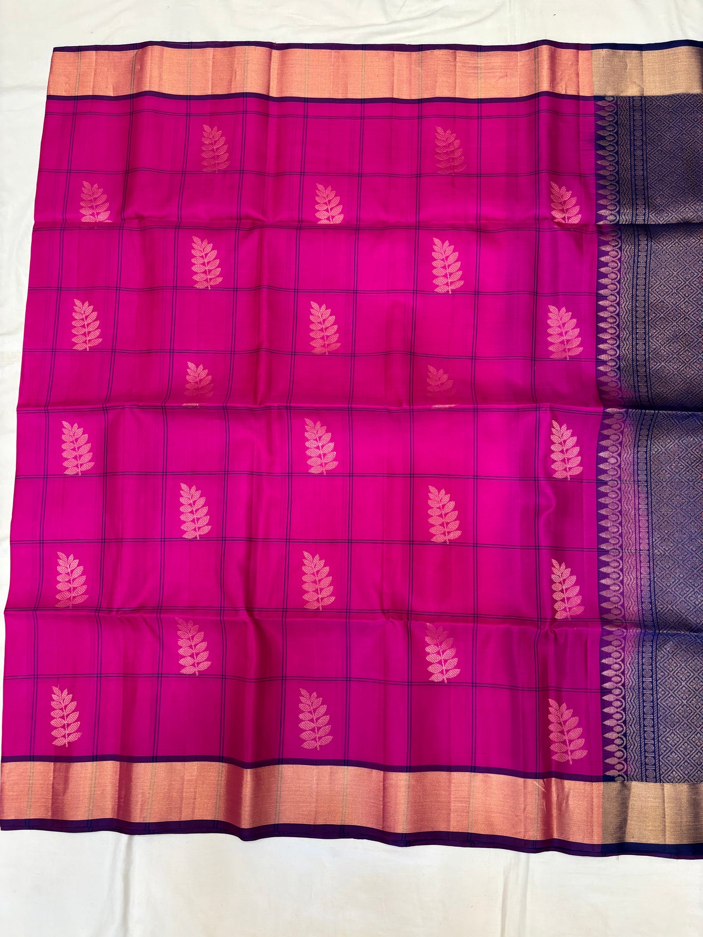 Anuki checked softsilk saree - Pure silk saree-set12