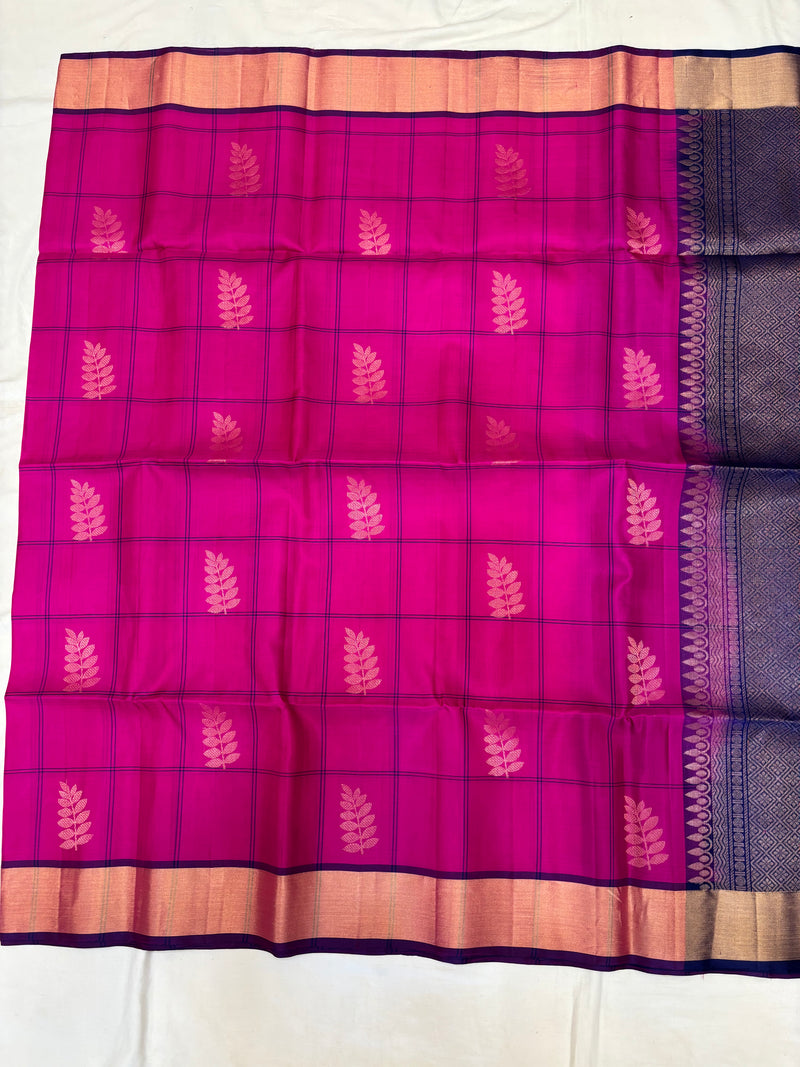 Anuki checked softsilk saree - Pure silk saree-set12