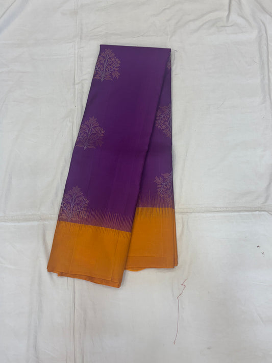 Yuvaa purple softsilk saree - Pure silk saree-set9