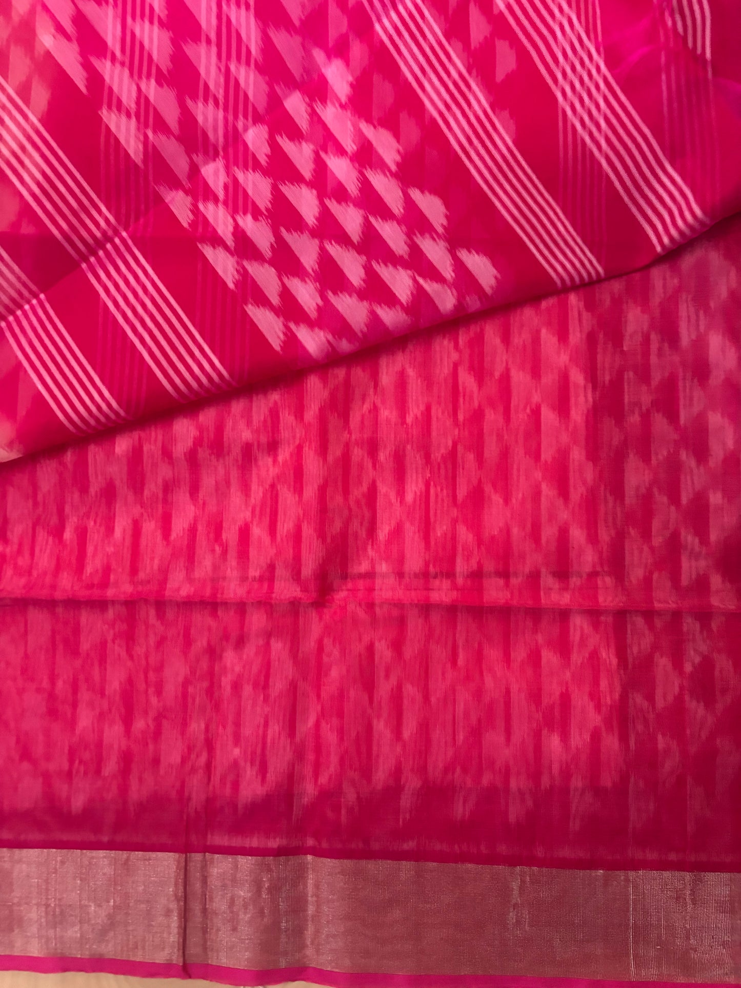 Vandmadhi pink handloom Kota cotton saree