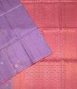 Kriti lavender color body , pink color pallu,blouse - Pure silk saree