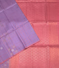 Kriti lavender color body , pink color pallu,blouse - Pure silk saree