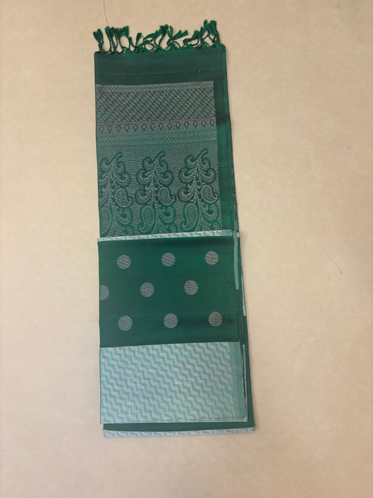 Kanavi green handloom softsilk saree - Pure silk saree-set7
