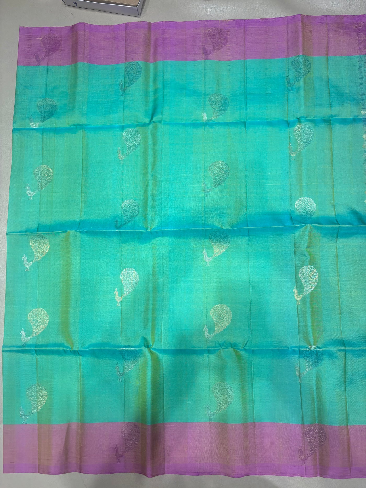 Mayuri green handloom softsilk saree - Pure silk saree