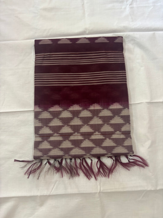 Vanmadhi handloom Kota cotton saree - white Zari