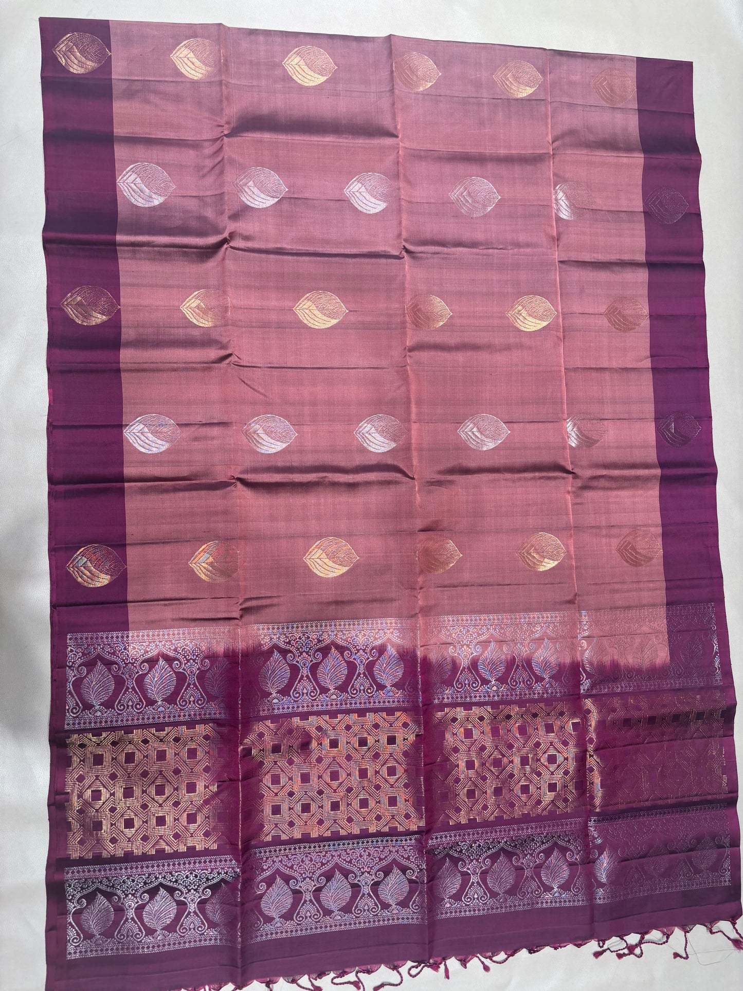 Saranam rosewood pink handloom softsilk saree - Pure silk saree-set14