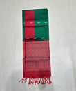 Paari green & red handloom softsilk saree - Pure silk saree