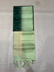 Leelavathi bottle green handloom softsilk saree - Pure silk saree